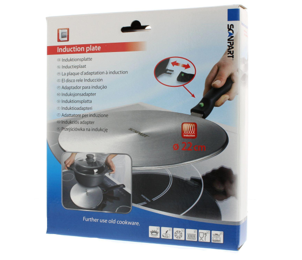 SCANPART Przejsciówka na indukcje z odpinanym uchwytem, srednica 22 cm 4200002226 - 1458735 - zdjęcie 3